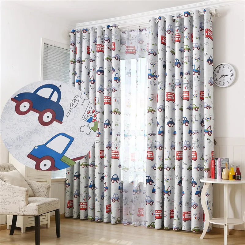 Cortinas blackoult de crianças decoração carro infantil